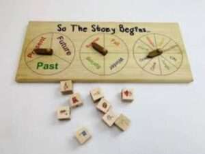 Storytelling dice for creative writing